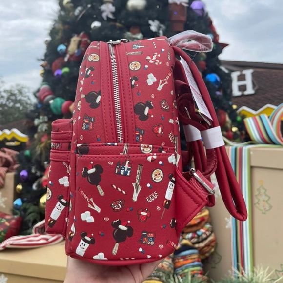 Mickey and Friends Holiday Loungefly Mini Backpack - Picture 6 of 6